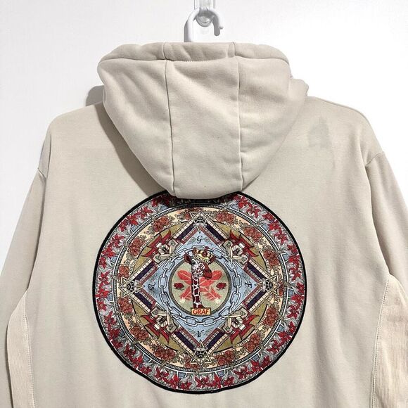 Rare Graf Wu Giraffe Graphic Hoodie XL Streetwear Urban Cozy Comfy Athleisure - Picture 5 of 15